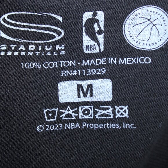 Mac McClung Philadelphia 76er T-Shirt M Black NBA Dunk Contest Stadium Essential - Picture 5 of 5